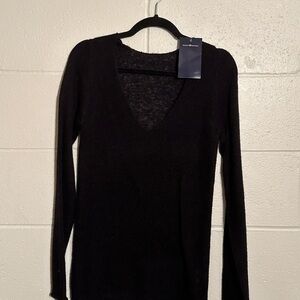 Black V-Neck New Brandy Melville Sweater